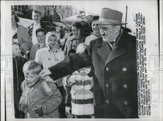 1959 Press Photo Wash DC Soviet Dep Premier Anastas Mikoyan & J Drury