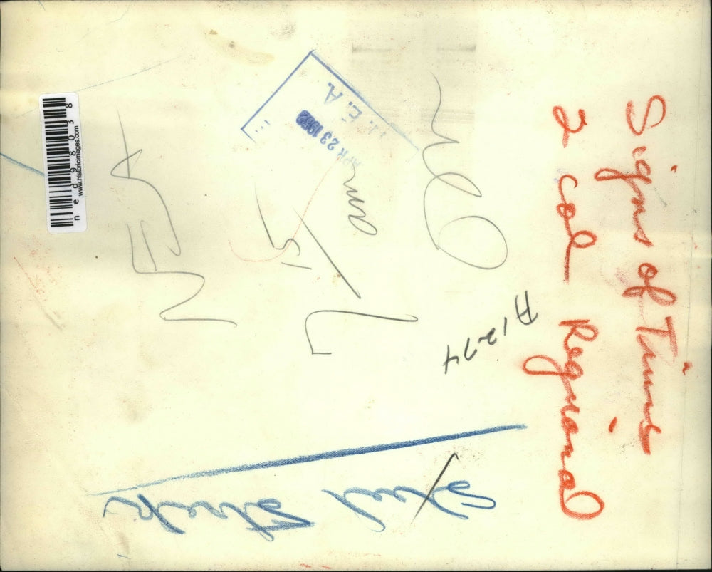 1952 Press Photo "This plant ON STRIKE" No Contract,No Work at Phillip Murray