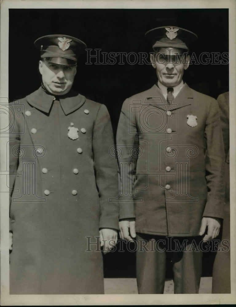 1933 Press Photo Albert Kline and Mike Carlin Navy- Historic Images