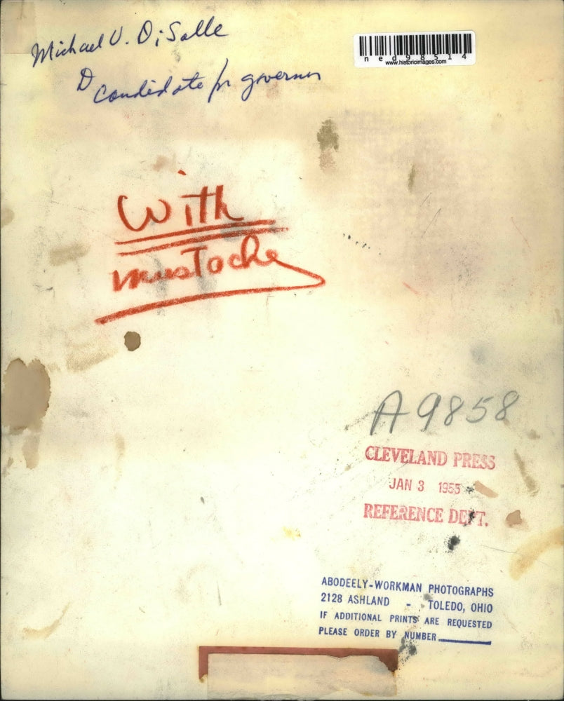 1955 Press Photo of Michael V. DiSalle. - ned98514