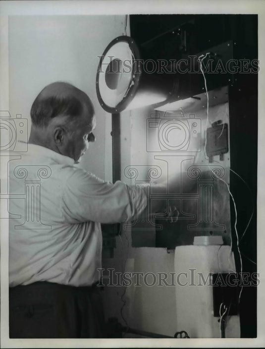 1957 Press Photo of Swedish Astronomer Prof. Yngve Ohman at the Swedish