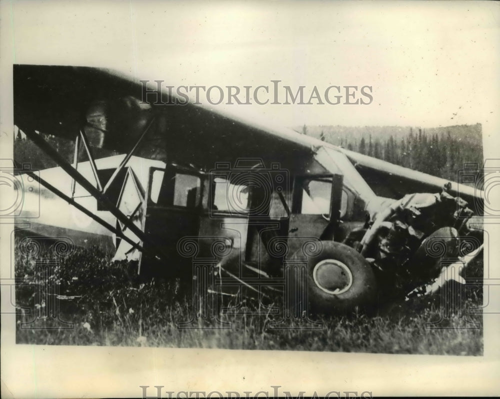 1934 Press Photo Flyers crashed in Canadian wilds in N British Columbia- Historic Images