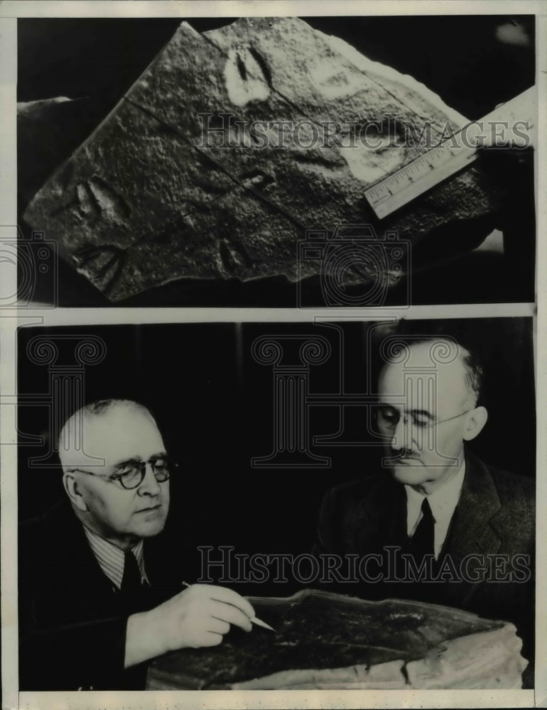 1936 Press Photo Frank E Weymouth & Julian Hinds Metro water district NYC