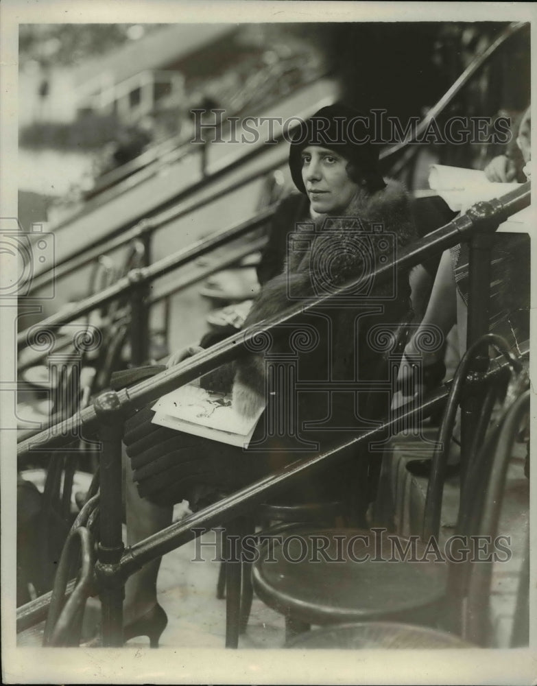 Load image into Gallery viewer, 1930 Press Photo Mrs. L. Havemeyer Butt attends Horse Show at Madison Square, NY
