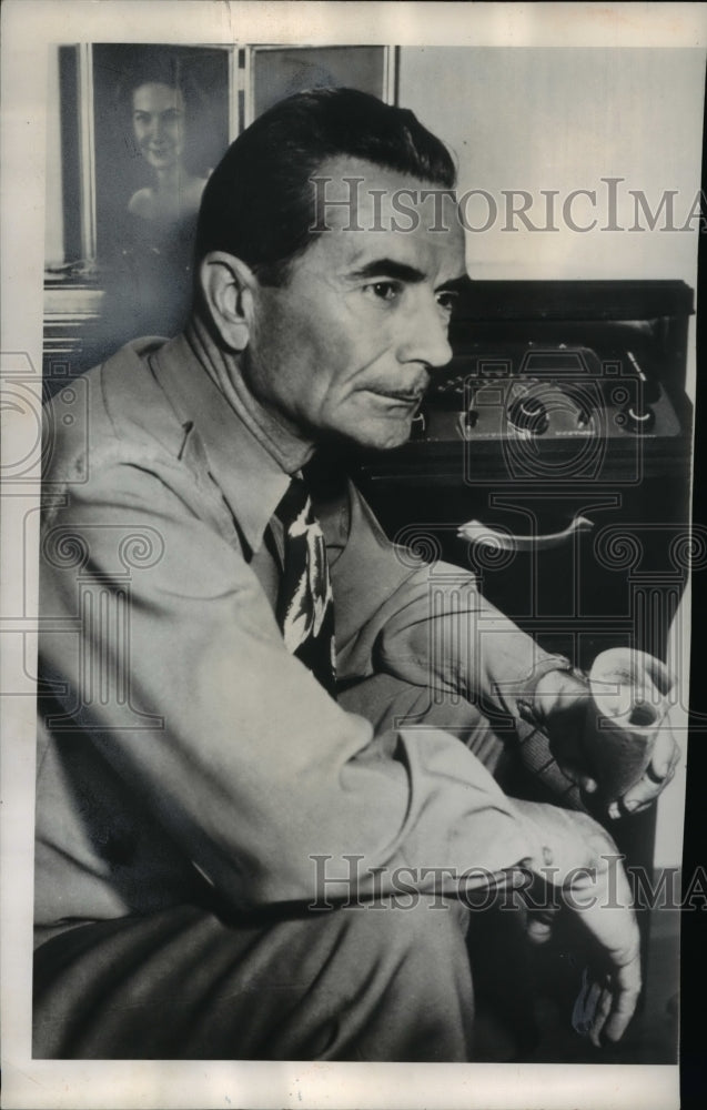 1949 Press Photo Lt Col George O'Neill Great Falls Mont