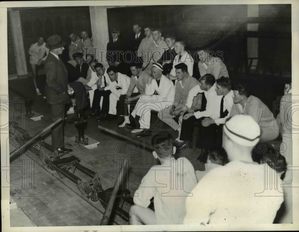 1935 Press Photo Coach C. S. Buck Walsh, crew coach at the US Naval Academy- Historic Images