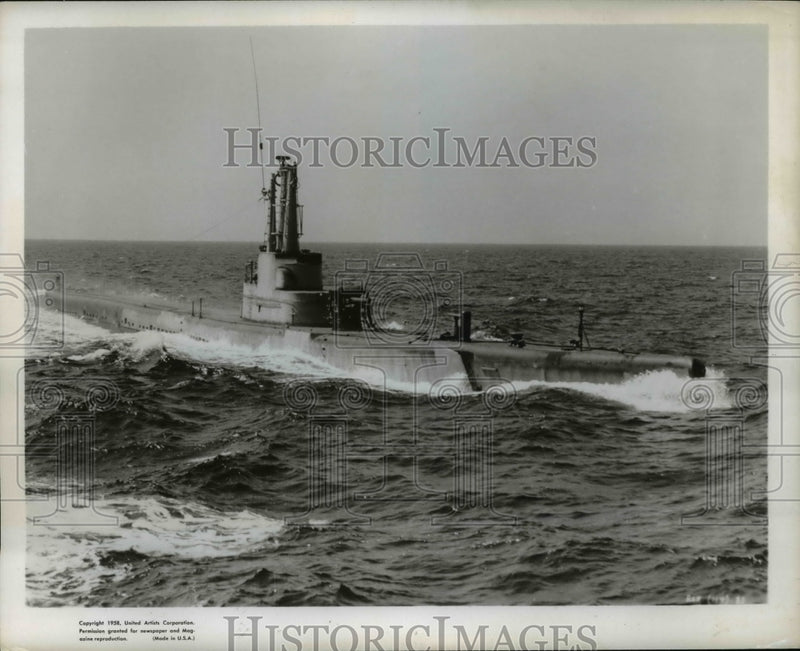 Load image into Gallery viewer, 1958 Press Photo Submarine

