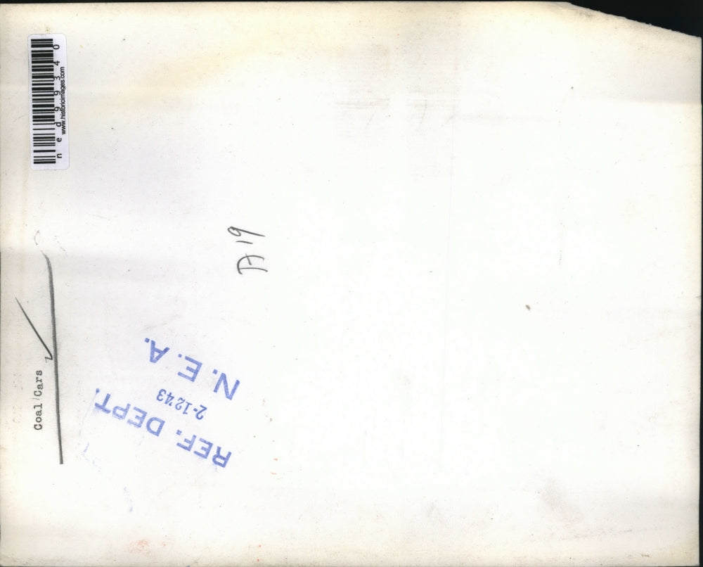 1943 Press Photo Coal cars