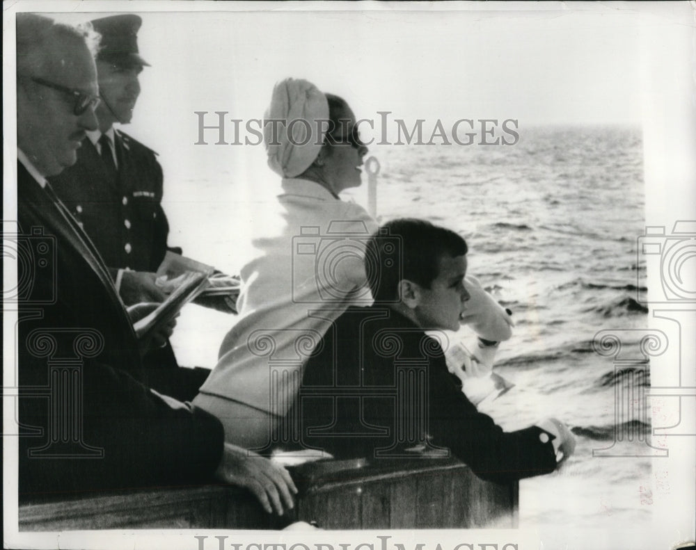 1967 Press Photo Monaco Prince Albert, Prince Rainier, & Princess Grace