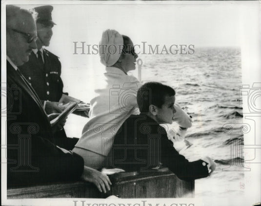 1967 Press Photo Monaco Prince Albert, Prince Rainier, & Princess Grace