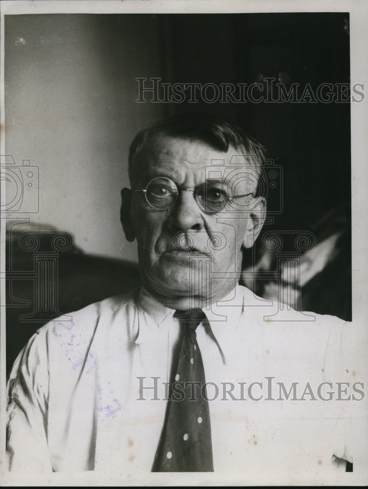 1934 Press Photo Deputy Wm Hudic