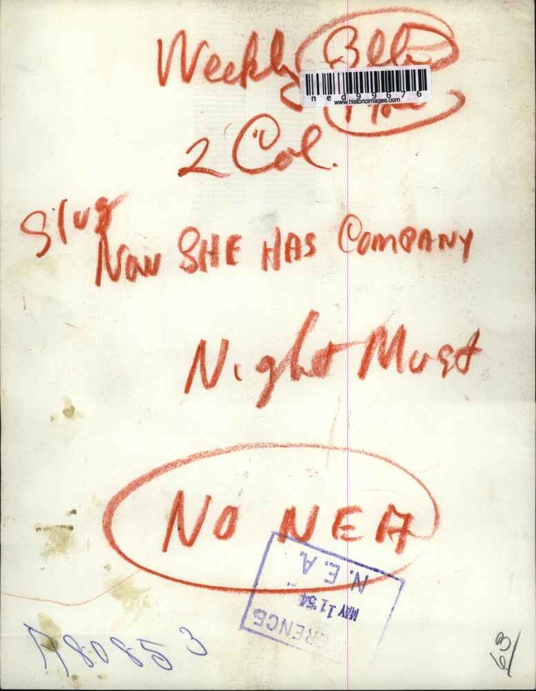 1954 Press Photo Wash DC Mrs Eve Bowring new Neb Senator & Sen M Chase Smith