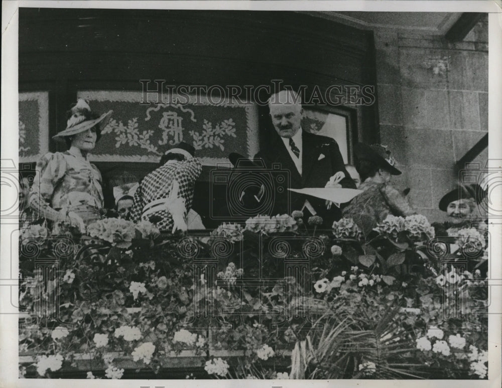 1938 Press Photo of President Albert LeBrun of France.