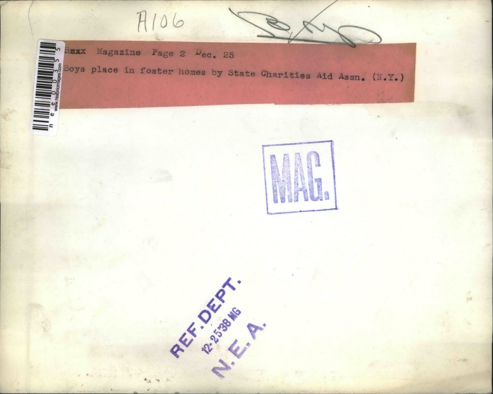 1938 Press Photo Boys place in foster homes by State Charities Aid Assn.