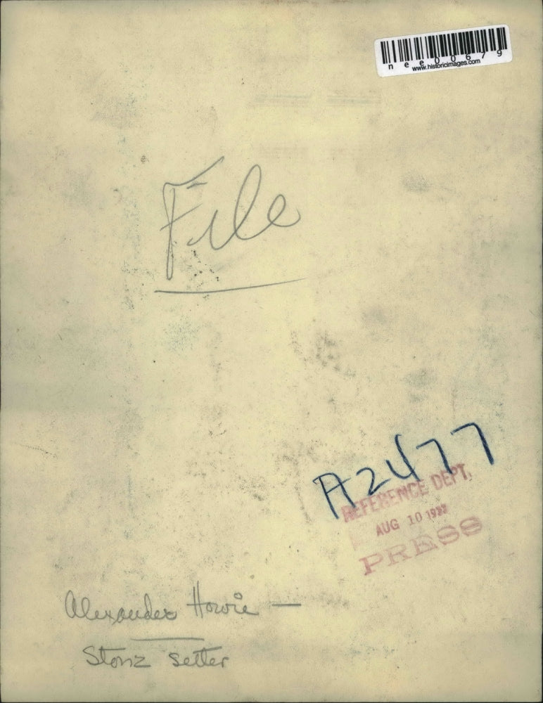 1933 Press Photo Alexauder Howie - nee00679