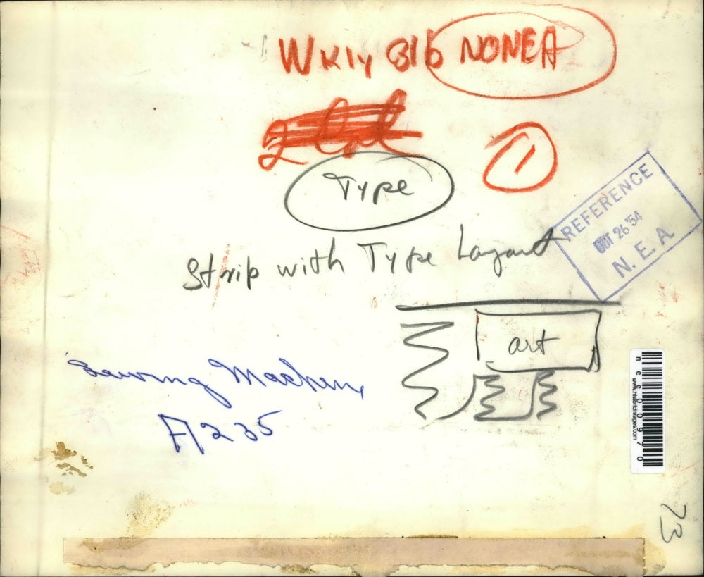 1954 Press Photo Showcasing Pfaff Sewing Machine with Type Layout - nee00970