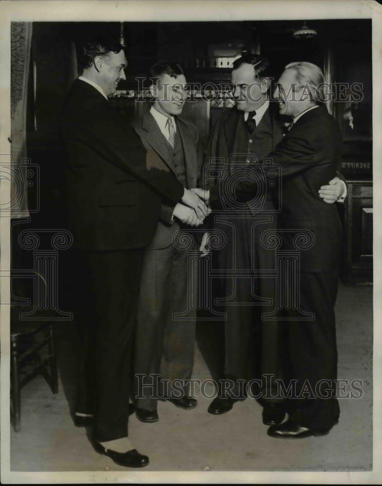 1931 Press Photo Virgil Kirkland, Ronald Oldham, & Oscar B. Thiel Barratt O'hara