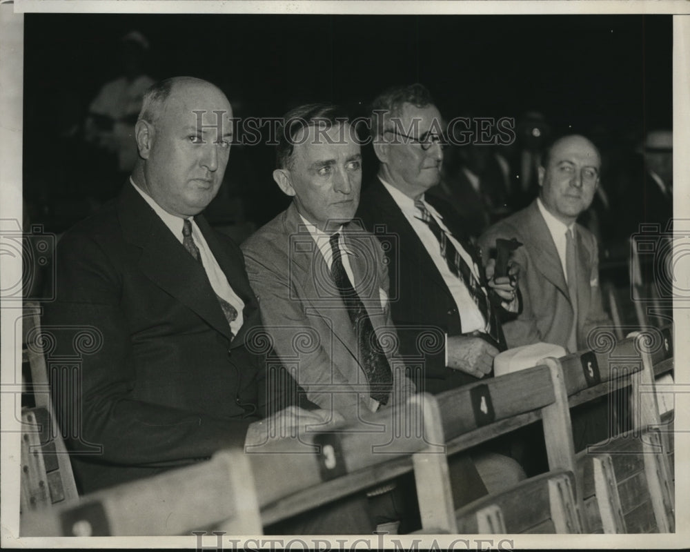 1933 Press Photo James Farley, Joseph Mahoney, William Egan, Tim O'Toole