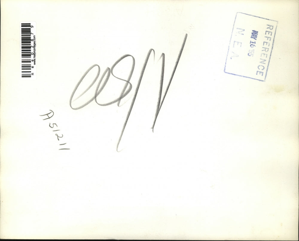 1955 Press Photo Edmund Krider Sewell Avery Montgomery Ward & Co Hearing Chicago