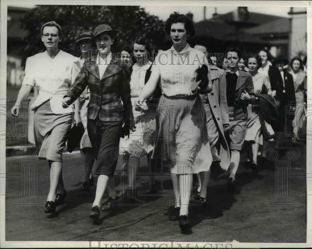 1942 Press Photo Australian Women&#39;s Army Service Recruits- Historic Images