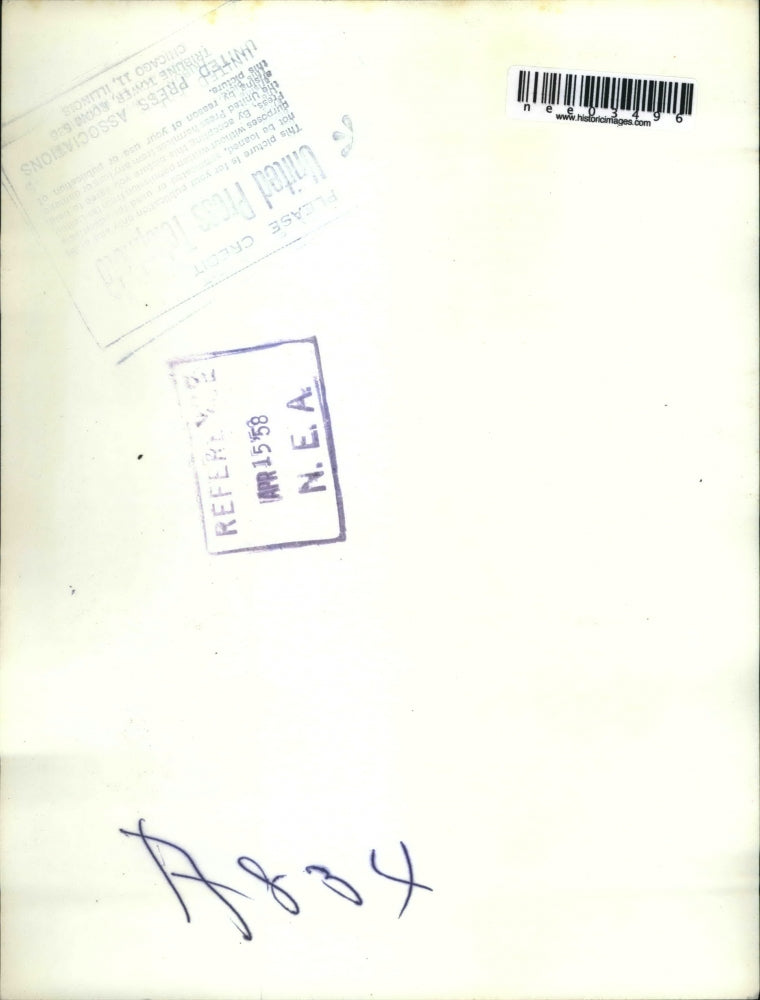 1958 Press Photo Half buried car and telephone pole in snow, Soda Springs, Nevad