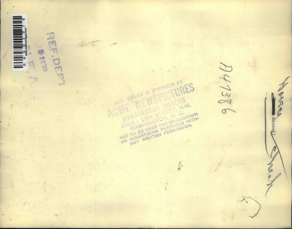 1938 Press Photo Horace Russell Home Loan Corp officer resigns - nee03978