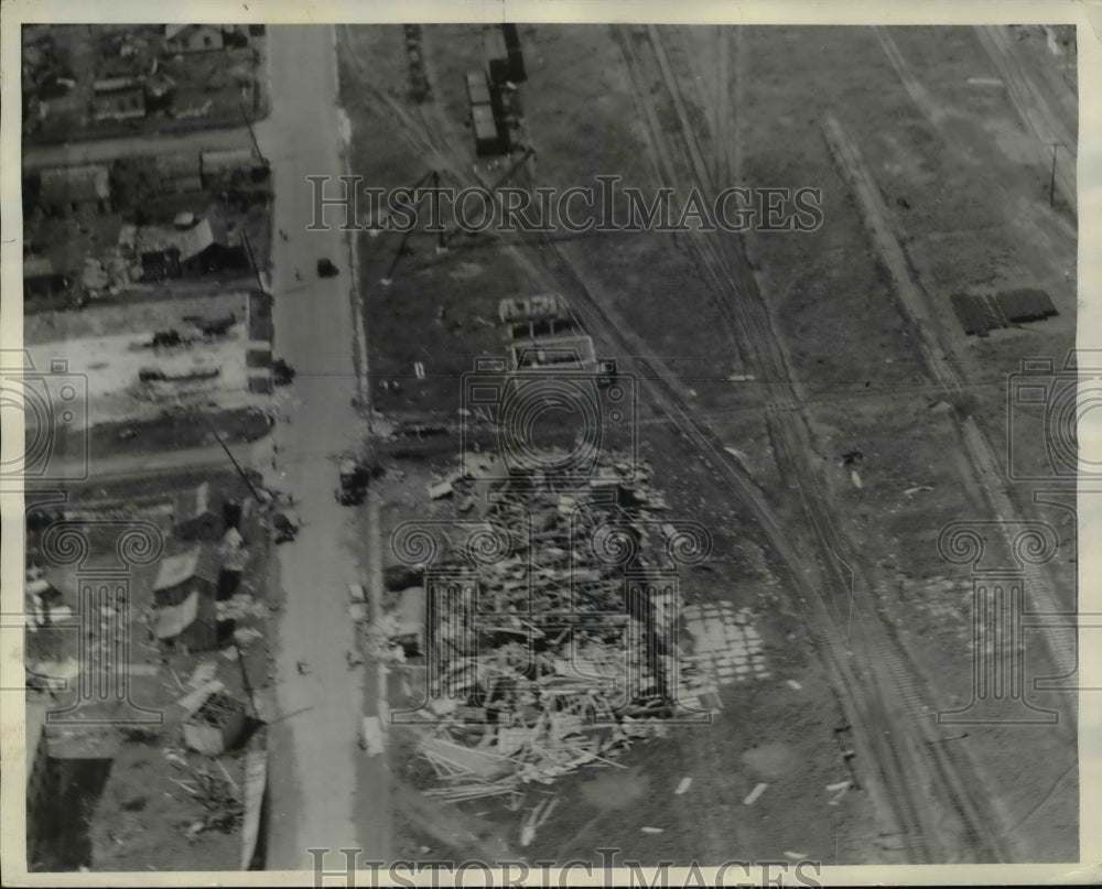 1933 Press Photo Ruins at Brownsville , Texas. - nee04081