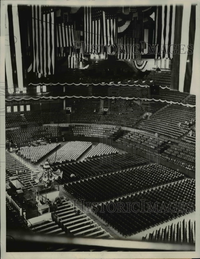 1932 Press Photo Chicago Convention Hall- Historic Images