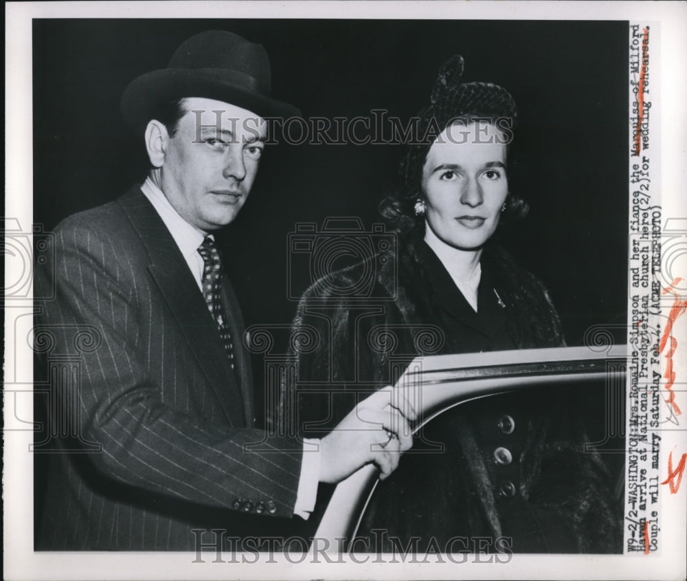 1950 Press Photo Washington Mrs. romaine Simpson, Milford Havan - nee05076- Historic Images