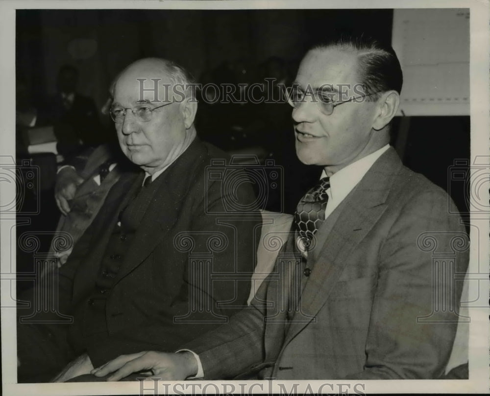 1939 Press Photo Emmitt Butler Pres Butler Brothers Mining Co & Son Patrick
