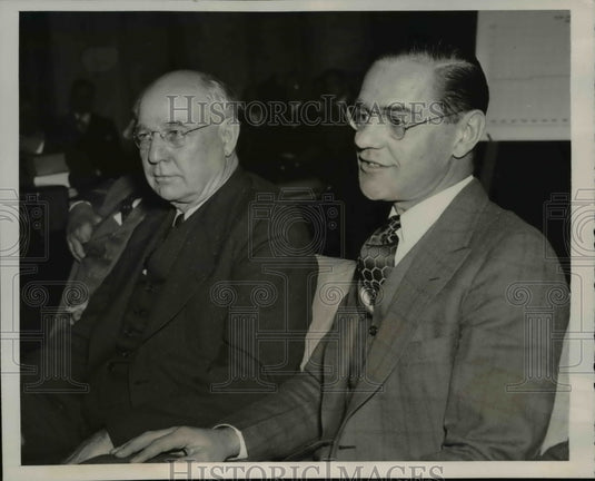 1939 Press Photo Emmitt Butler Pres Butler Brothers Mining Co & Son Patrick