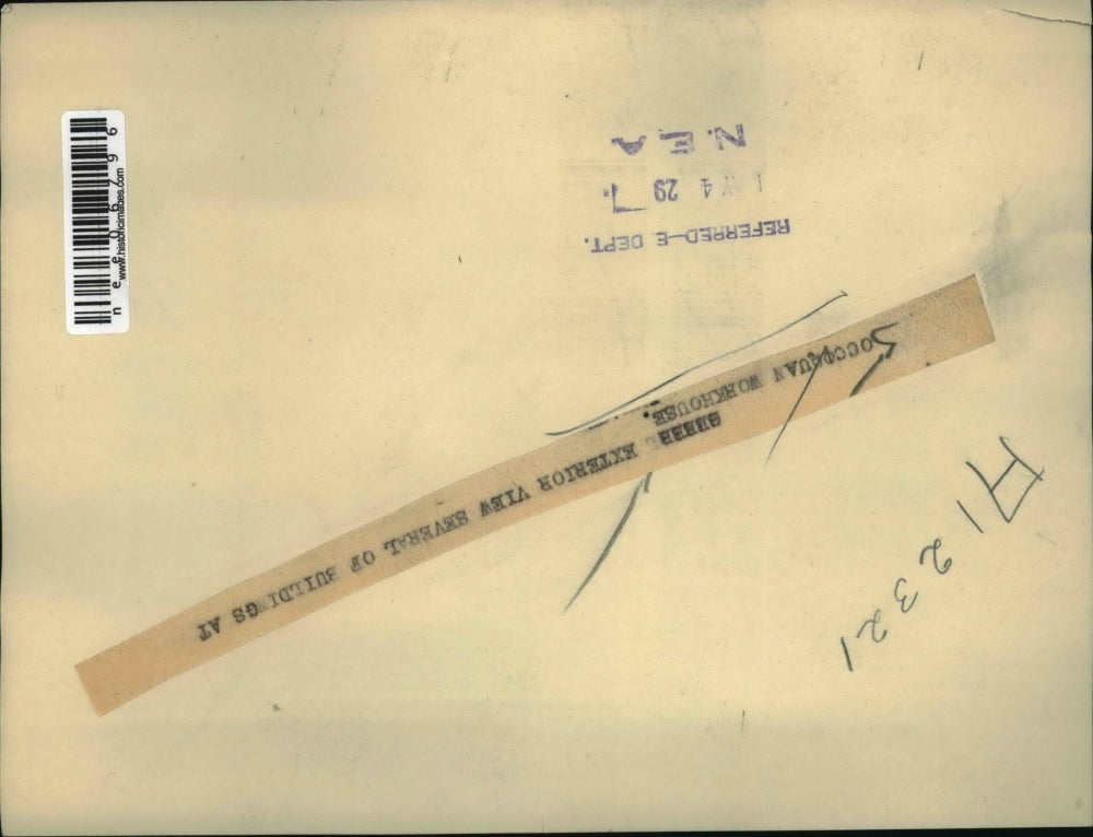 1929 Press Photo Soccoquan Workshouse Building - nee06796