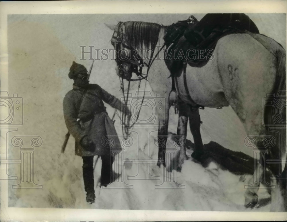 1934 Press Photo of a Soviet Cavalryman, - nee06911