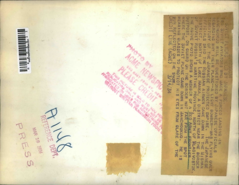 1934 Press Photo of a Soviet Cavalryman, - nee06911