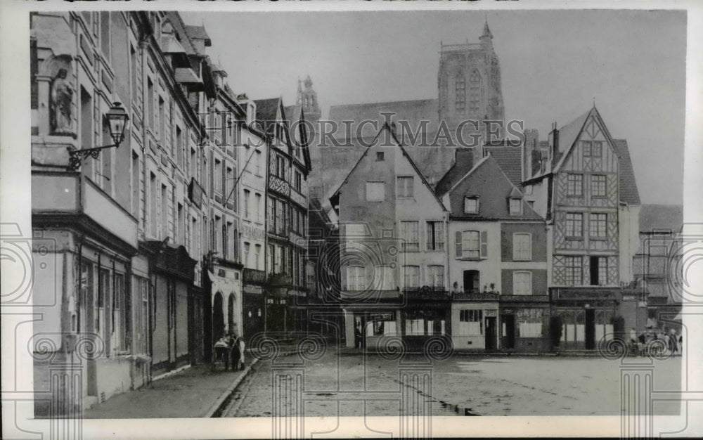 1944 Press Photo Somme river town of Abbeville France before German invasion