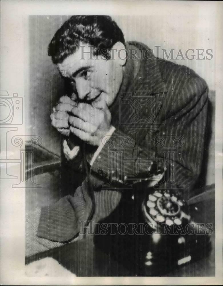1946 Press Photo Rome Italy, Michael Di Bartola AWOL Soldier - nee07068