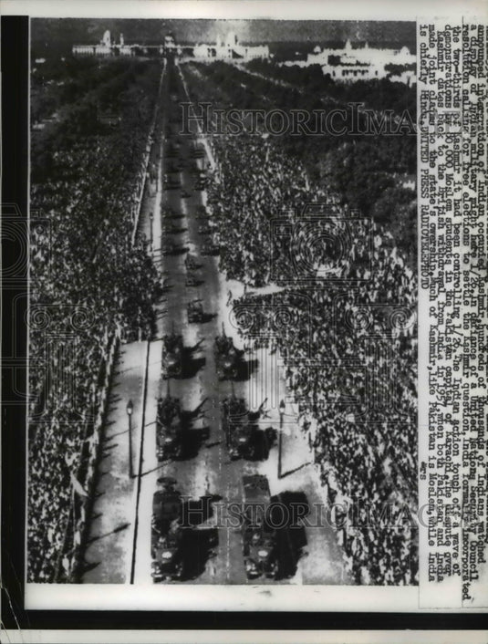 1957 Press Photo Indian conflict