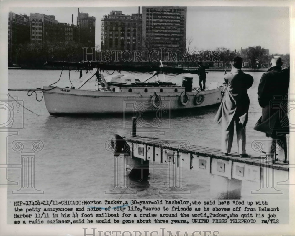 1952 Press Photo Engineer Morton Zucker - nee07632