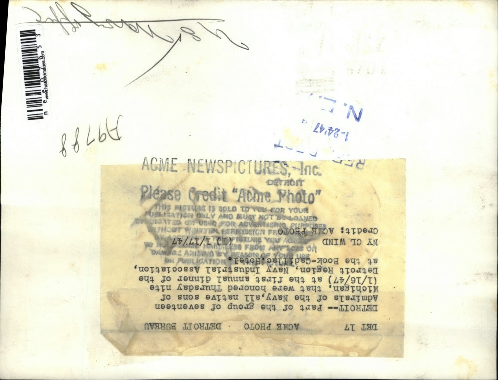 1947 Press Photo The First Annual dinner - nee07653