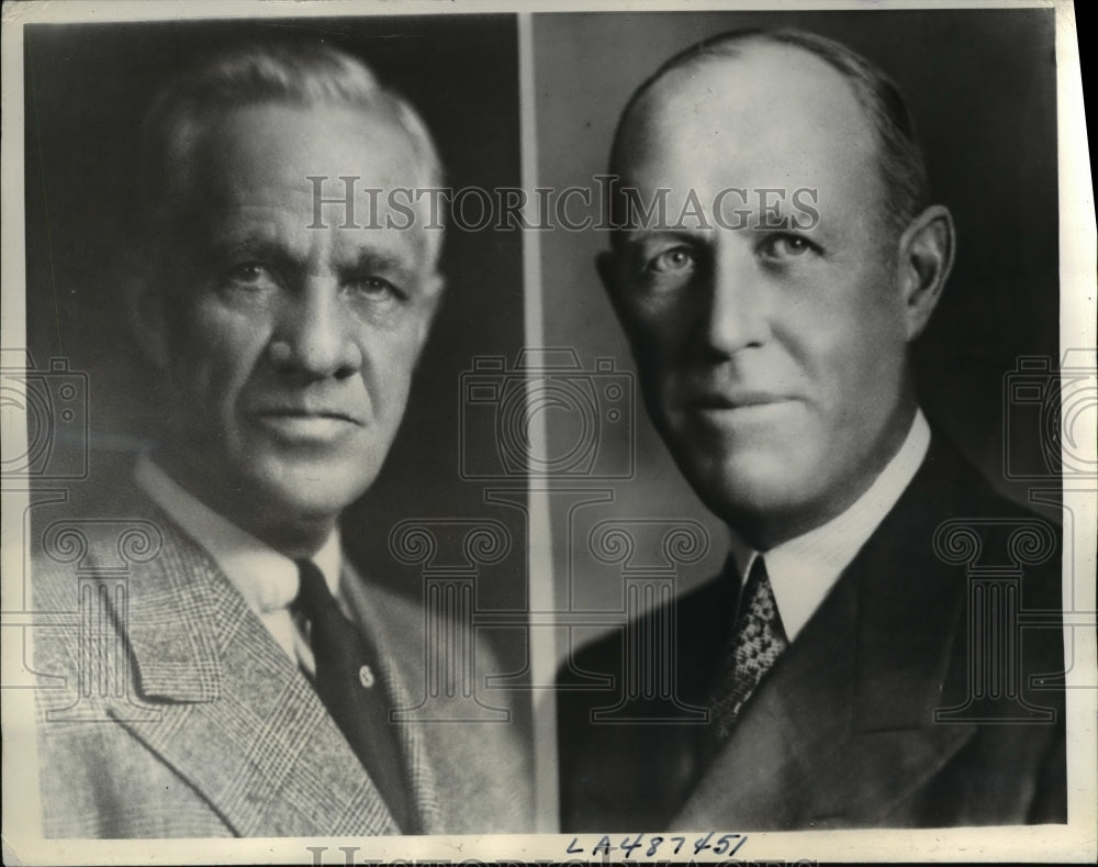 1939 Press Photo Claude I. Parker and Edward R Young appointed to the commission