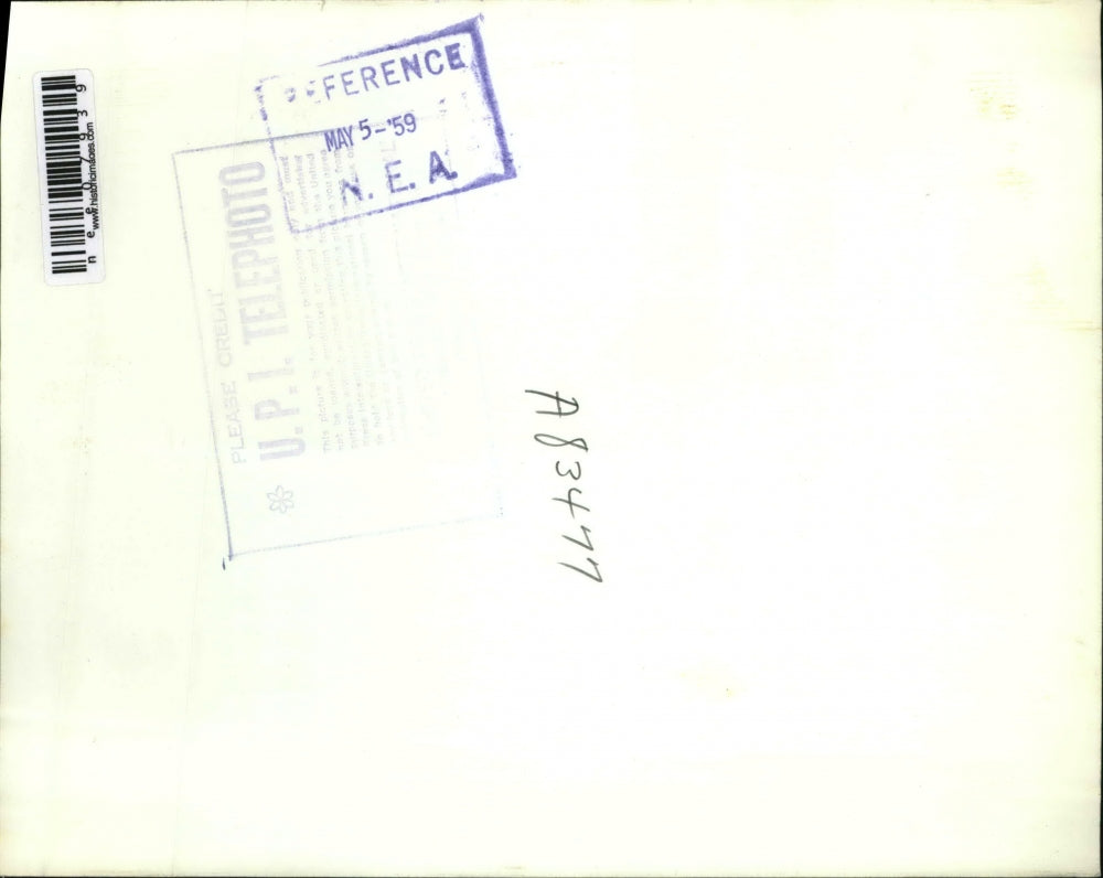 1959 Press Photo of Mr. & Mrs. Edward W. Seripps II aboard the liner - nee07939