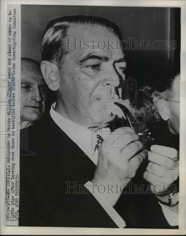 1951 Press Photo NYC US Amb to Mexico William O'Dwyer