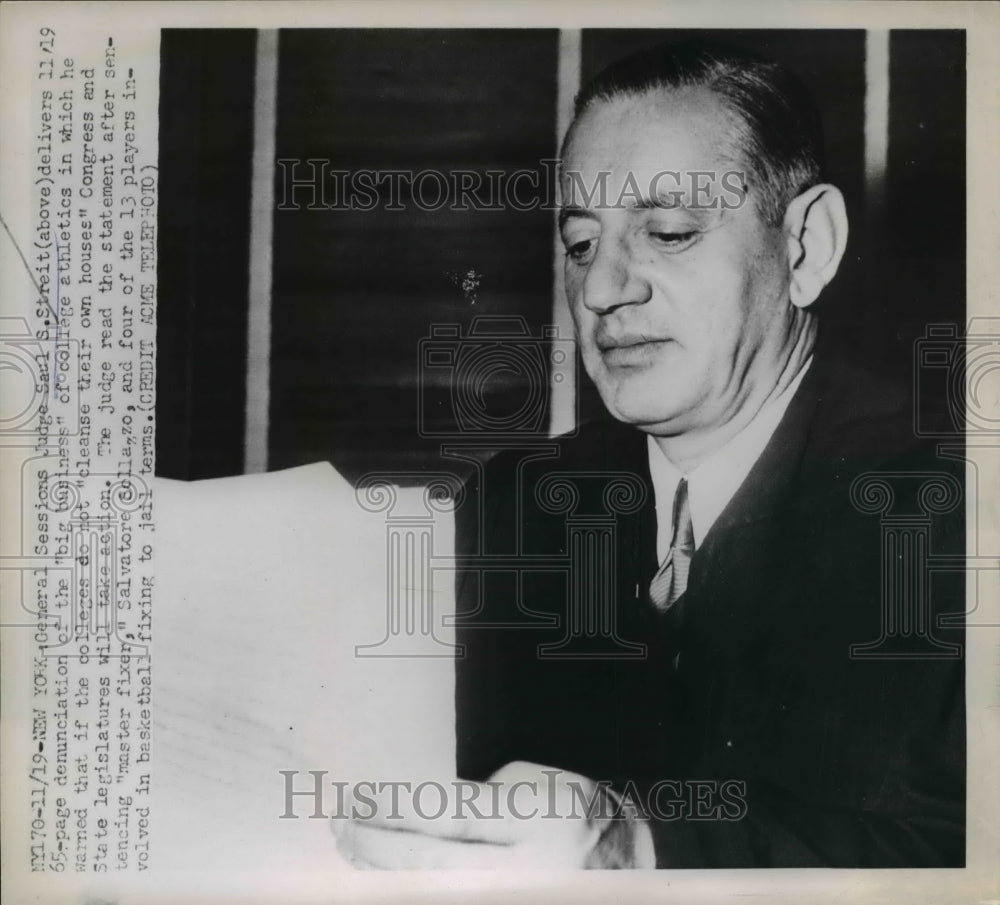 1952 Press Photo Judge Saul S Streit - nee08529