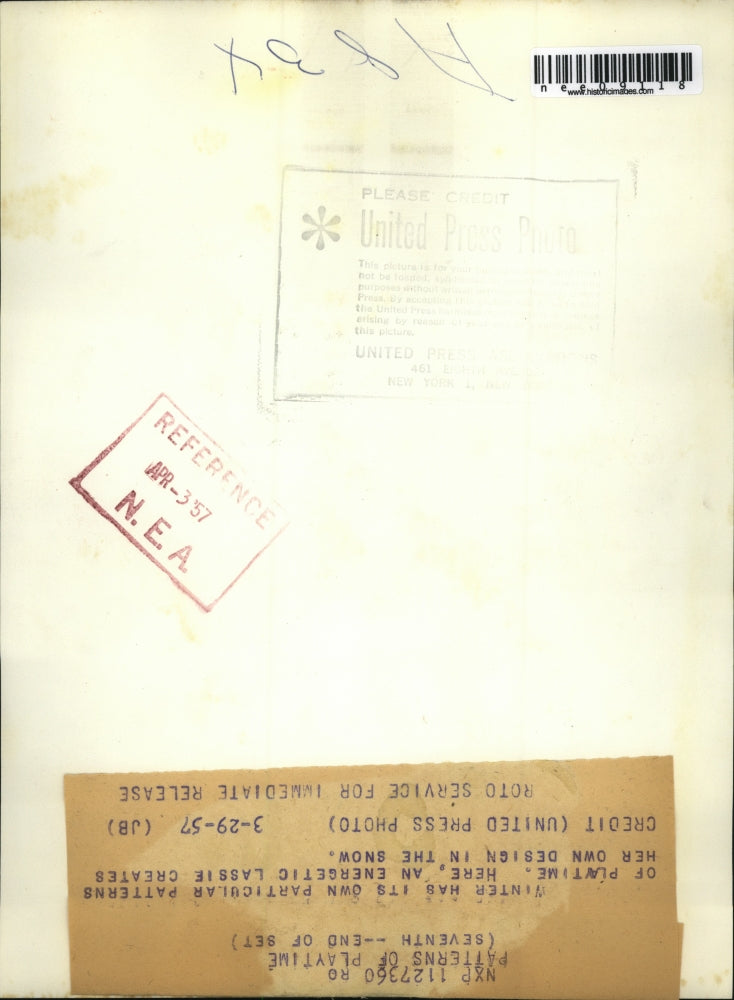 1957 Press Photo Patterns of Playtime - nee09118