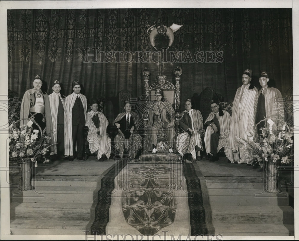 1934 Press Photo Shriners-Imperial Divans of Los Angeles Gala Durbar Festival