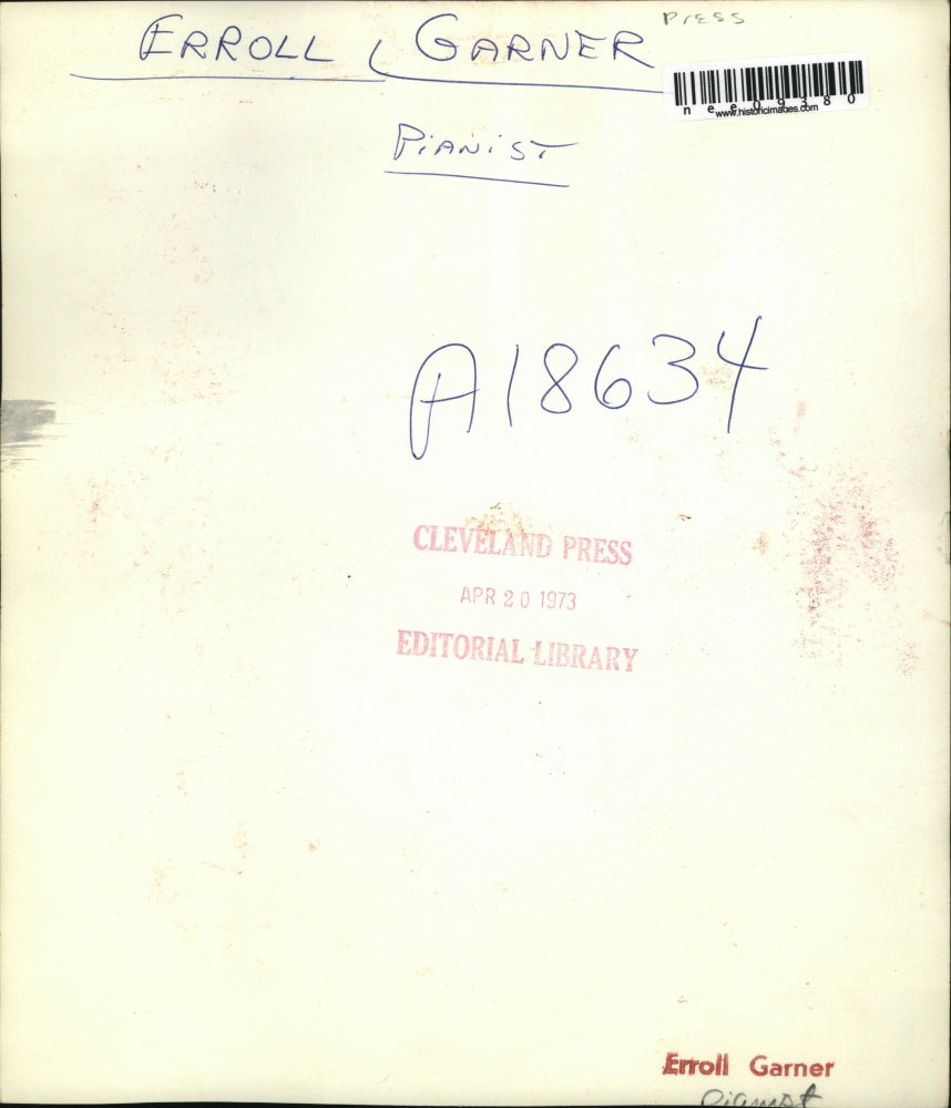 1973 Press Photo Errol Garner. - nee09380