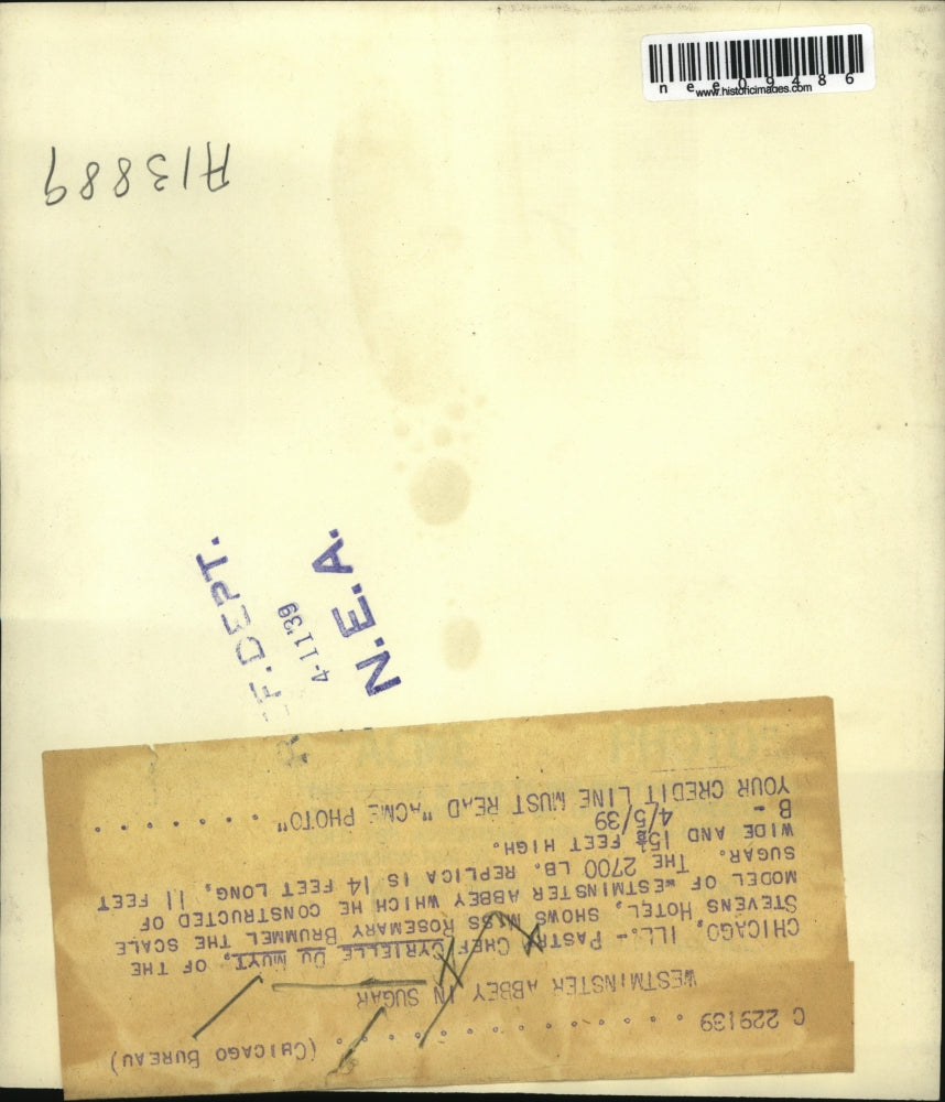 1939 Press Photo Pastry Chef Cyrielle Du Muyt of The Stevens Hotel Westminster A