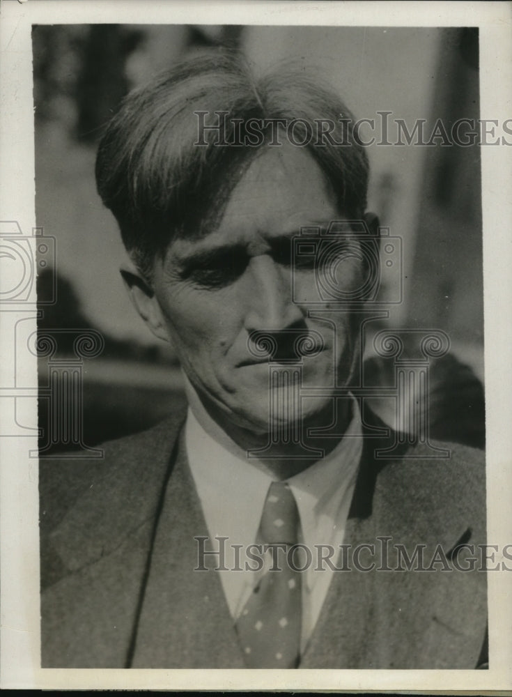 1930 Press Photo Emmet McBride, charged for passing worthless checks - nee10146