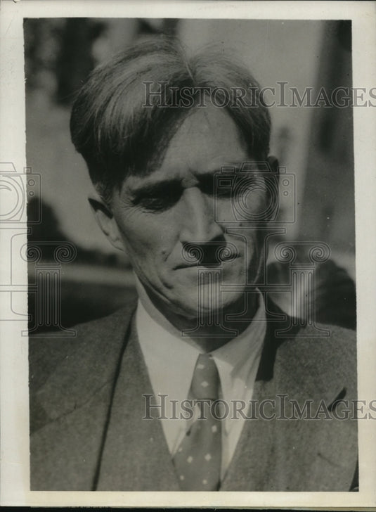 1930 Press Photo Emmet McBride, charged for passing worthless checks - nee10146