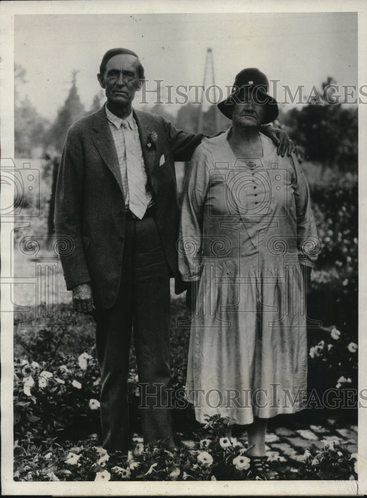 1931 Press Photo Mrs Caroline Pashcal Her 11th Husband Louis Paschal - nee11140
